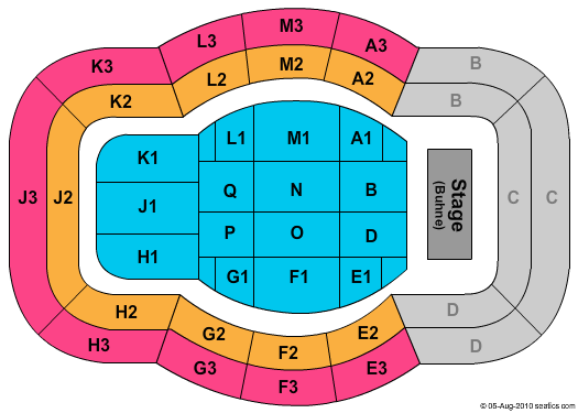 Festhalle - Frankfurt Michael Buble Seating Chart